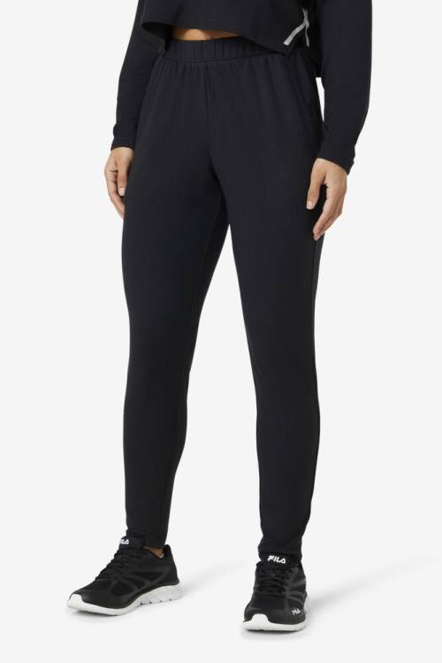 Black Women's Fila Fi-lux Jogger Pants | Fila407WI