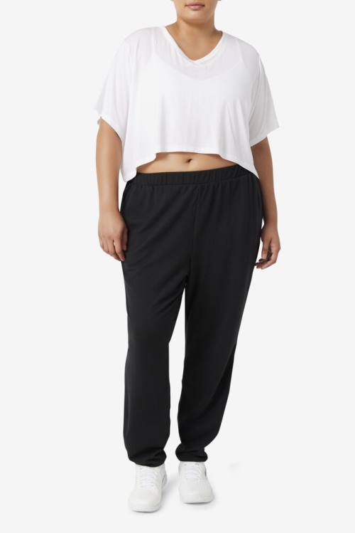 Black Women's Fila Fi-lux Jogger Pants | Fila960IA