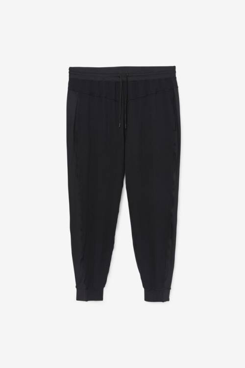 Black Women\'s Fila Fi-lux Texture Jogger Pants | Fila105OQ