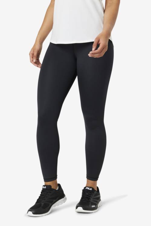 Black Women's Fila Forza Sleek 7/8 Leggings | Fila837DL