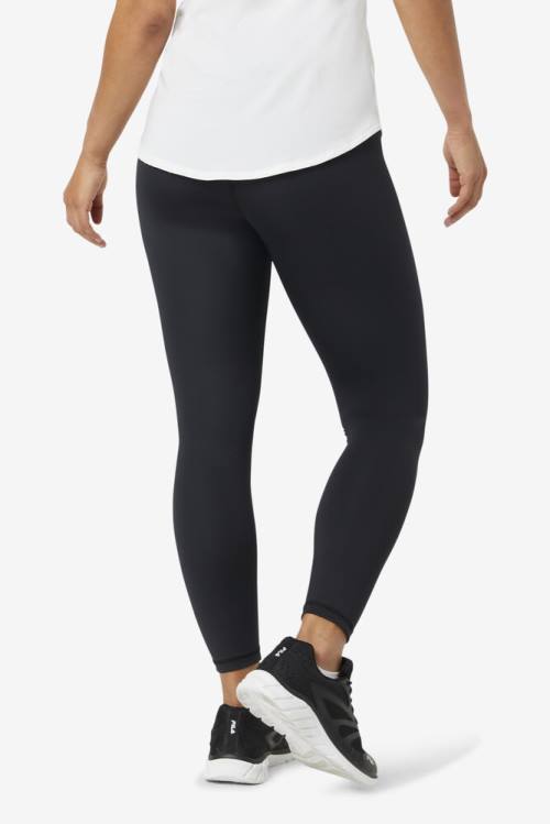 Black Women's Fila Forza Sleek 7/8 Leggings | Fila837DL