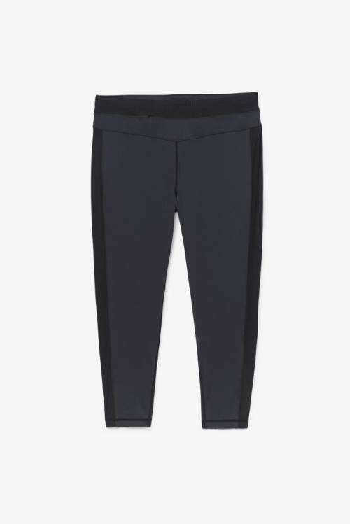 Black Women\'s Fila Forza Texture High Waist Leggings | Fila681WN