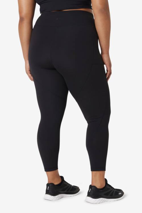 Black Women's Fila Forza Ultra 7/8 Leggings | Fila180BH