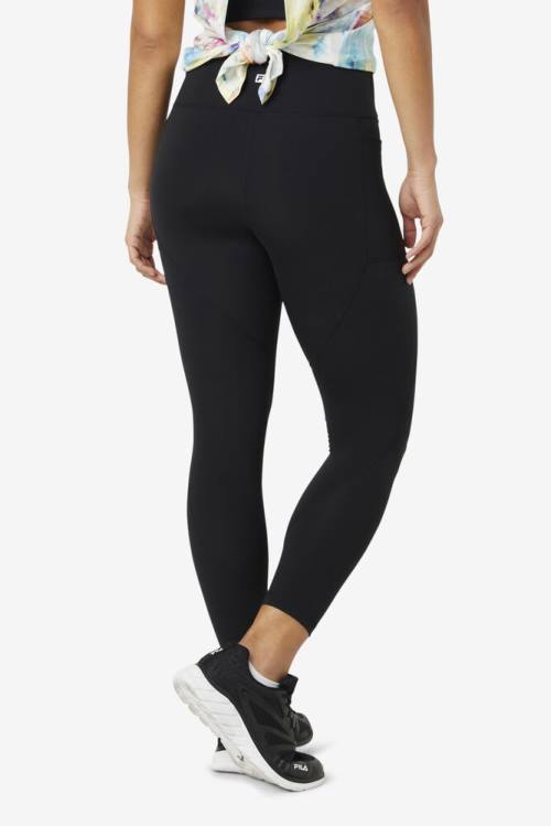 Black Women's Fila Forza Ultra 7/8 Leggings | Fila943DG