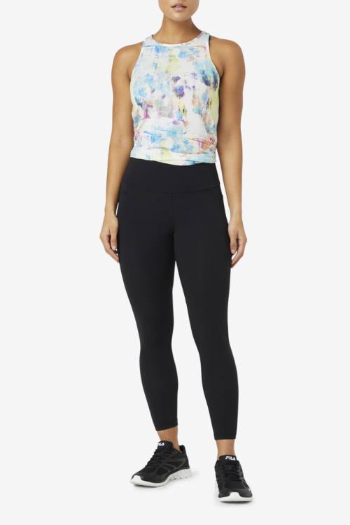 Black Women's Fila Forza Ultra 7/8 Leggings | Fila943DG