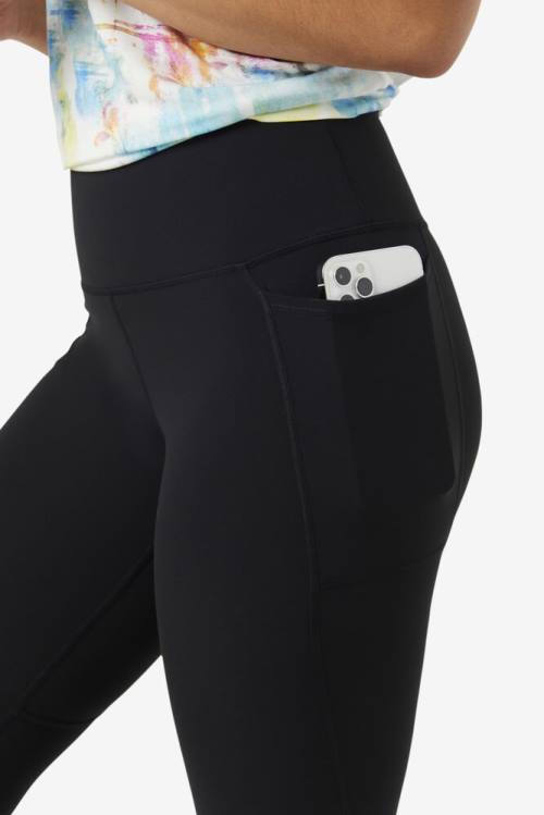 Black Women's Fila Forza Ultra 7/8 Leggings | Fila943DG