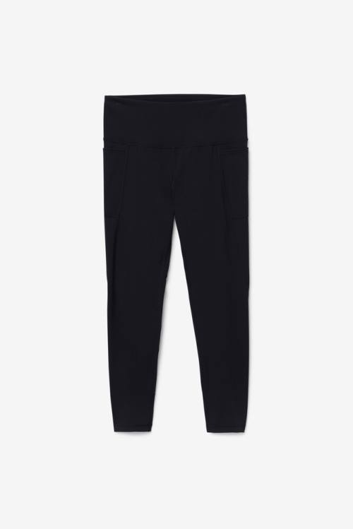 Black Women\'s Fila Forza Ultra 7/8 Leggings | Fila943DG