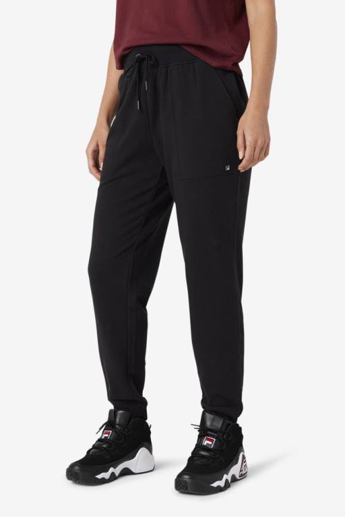 Black Women's Fila Joelle Jogger Pants | Fila345MJ