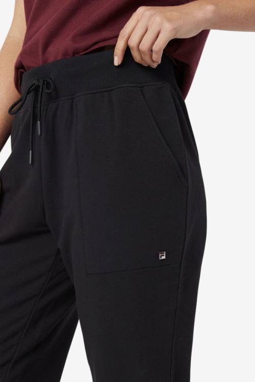 Black Women's Fila Joelle Jogger Pants | Fila345MJ