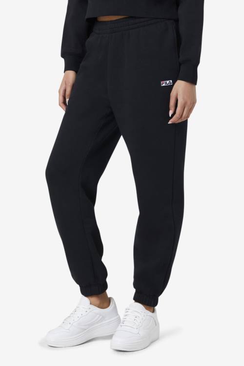 Black Women's Fila Lassie Jogger Pants | Fila549RP