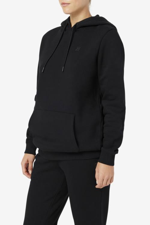 Black Women's Fila Lylah Hoodie | Fila649KO