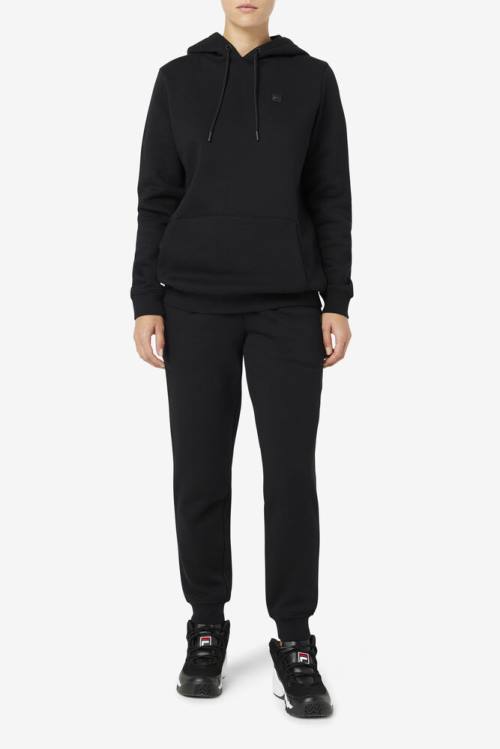 Black Women's Fila Lylah Hoodie | Fila649KO