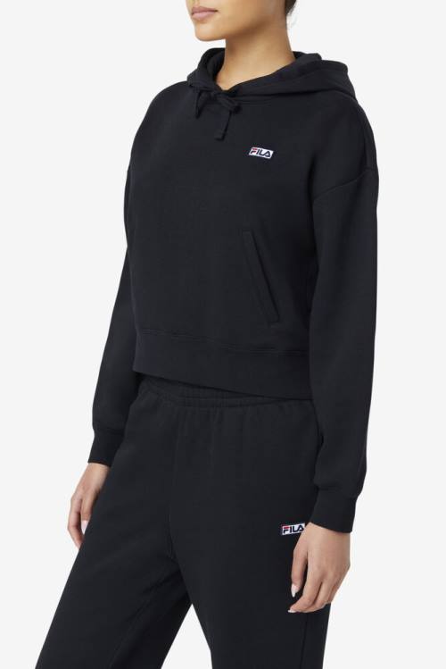 Black Women's Fila Marina Hoodie | Fila738RN