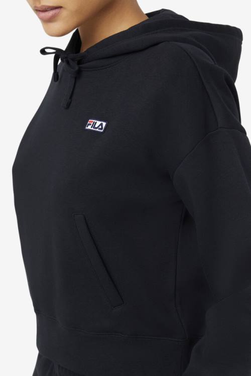 Black Women's Fila Marina Hoodie | Fila738RN