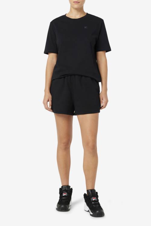 Black Women's Fila Nalani Shorts | Fila319LN