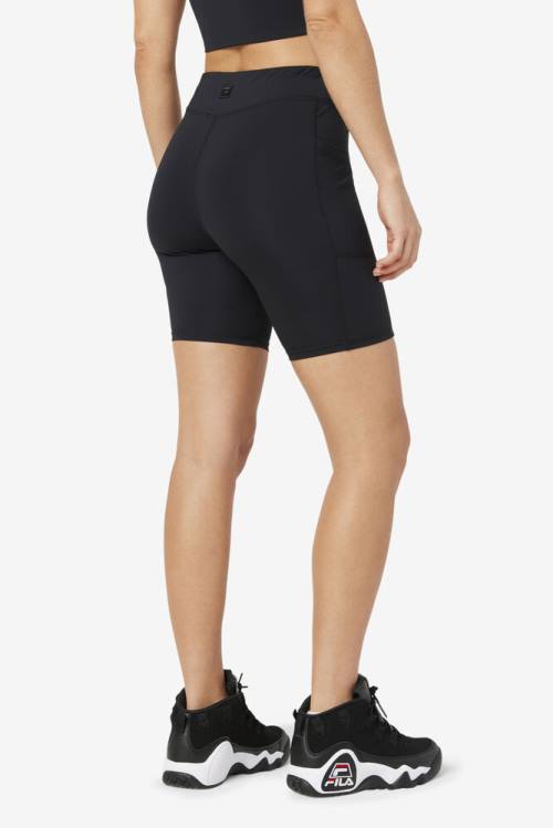 Black Women's Fila Tiana Bike Shorts | Fila940UP