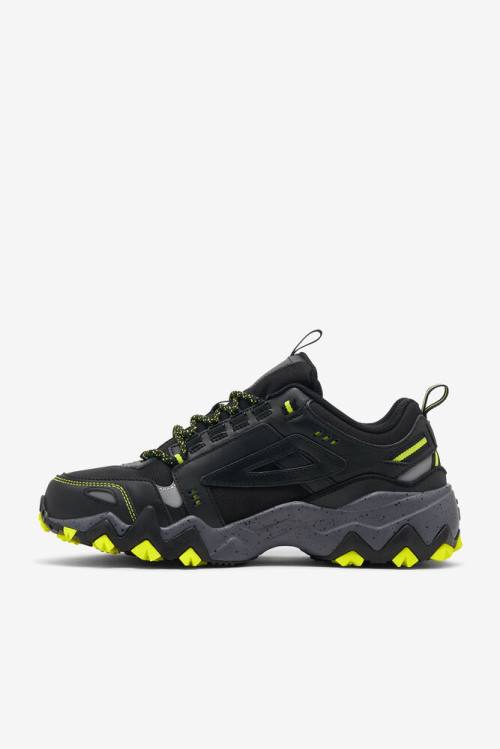 Black / Yellow Men's Fila Oakmont TR Sneakers | Fila390QM