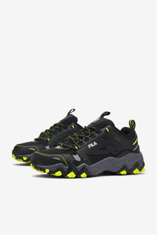 Black / Yellow Men's Fila Oakmont TR Sneakers | Fila390QM