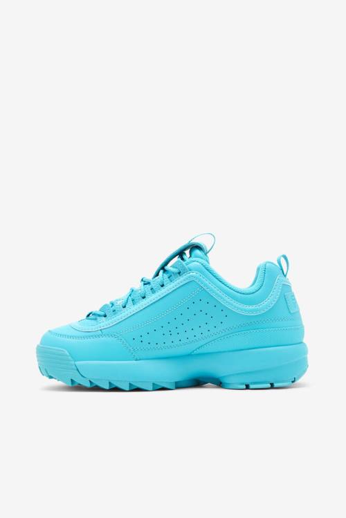 Blue / Blue Women's Fila Disruptor 2 Premium Sneakers | Fila340NT