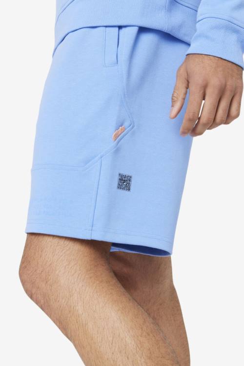 Blue / Coral Men's Fila Rihaan Shorts | Fila610LP