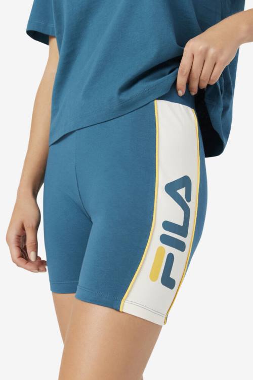 Blue Coral Women's Fila Davina Bike Shorts | Fila913WS