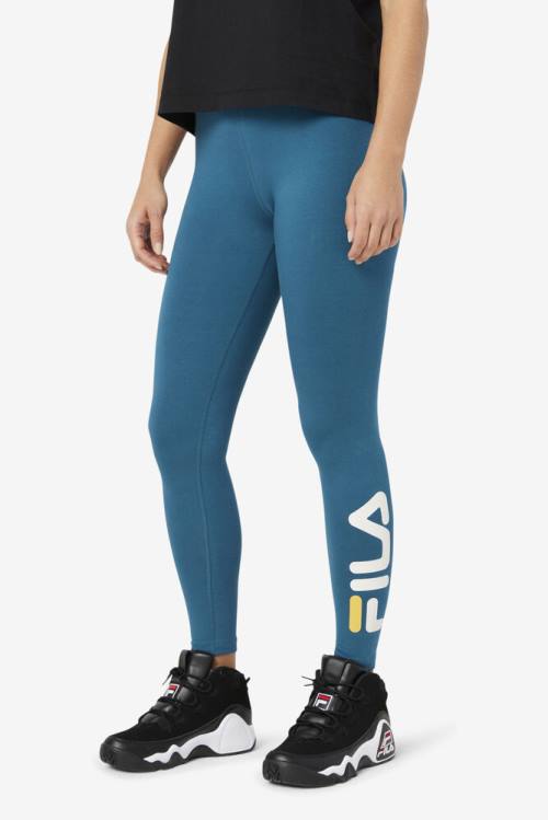 Blue Coral Women's Fila Elora Leggings | Fila365ZW