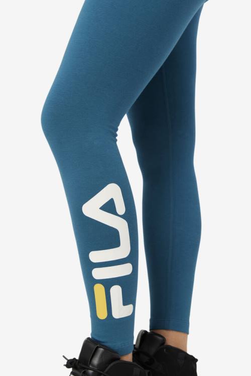 Blue Coral Women's Fila Elora Leggings | Fila365ZW