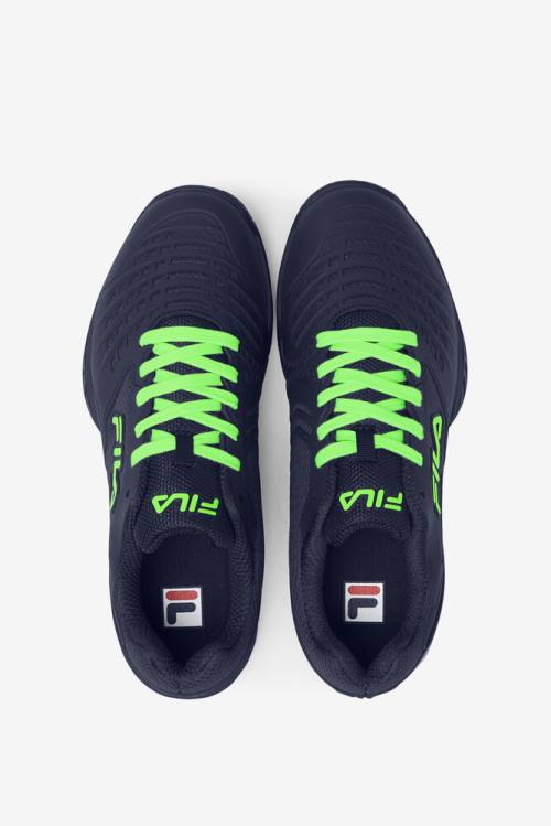 Blue / Green / Purple Men's Fila Axilus 2 Energized Tennis Shoes | Fila149CZ