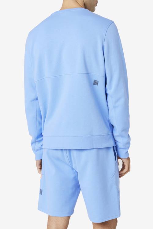 Blue Men's Fila Arev Sweatshirts | Fila749OM