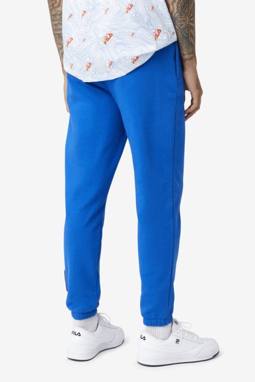 Blue Men's Fila Basecamp Pants | Fila732BD