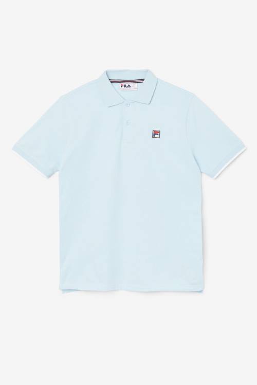 Blue Men\'s Fila Custom Polo | Fila873RV