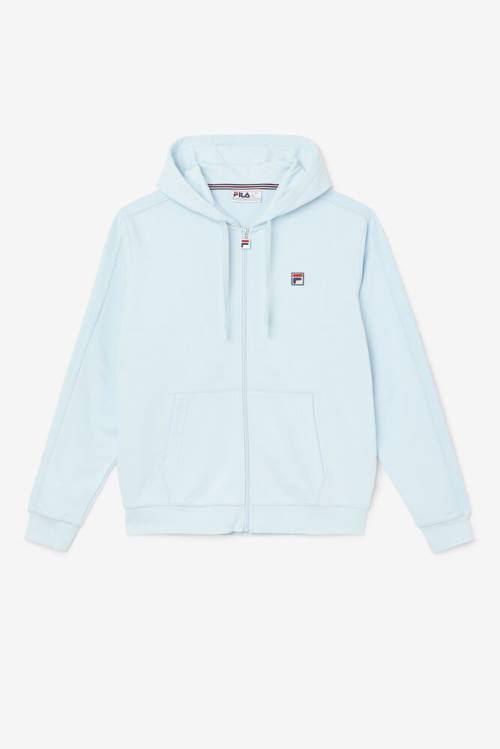 Blue Men\'s Fila Joey Full Zip Hoodie | Fila527MN