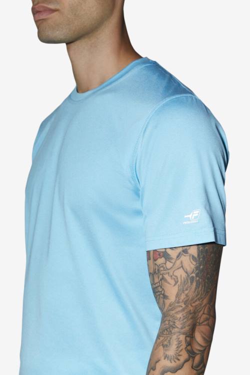 Blue Men's Fila Pickleball Scallop Hem Crew T Shirts | Fila593CZ