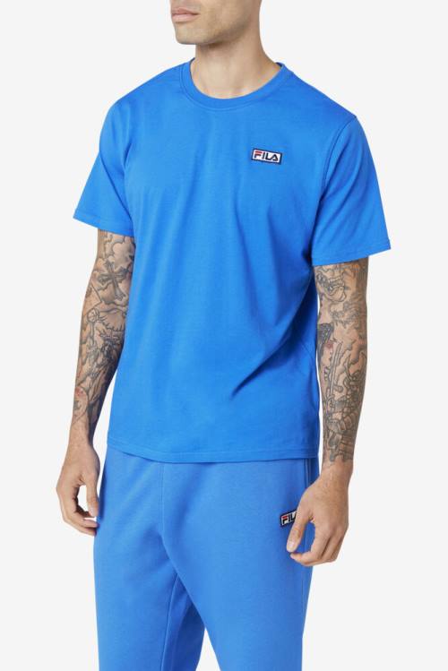 Blue Men's Fila Skylar Tee T Shirts | Fila492UE