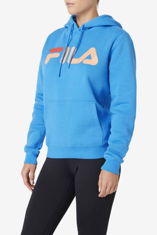 Blue / Orange Women's Fila Lucy Hoodie | Fila015UZ