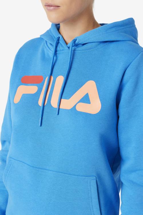 Blue / Orange Women's Fila Lucy Hoodie | Fila015UZ