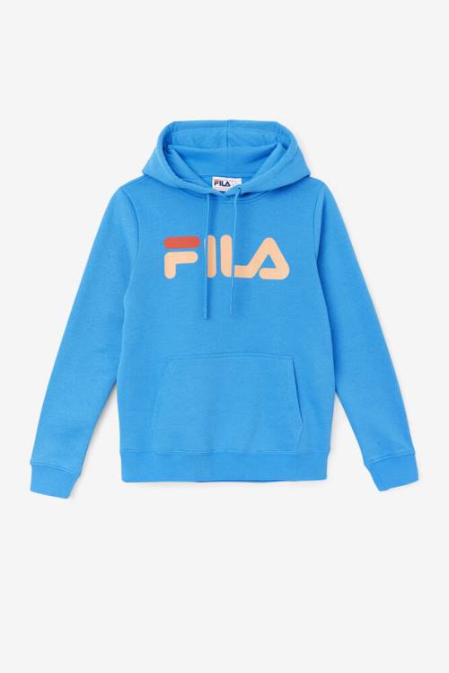 Blue / Orange Women\'s Fila Lucy Hoodie | Fila015UZ