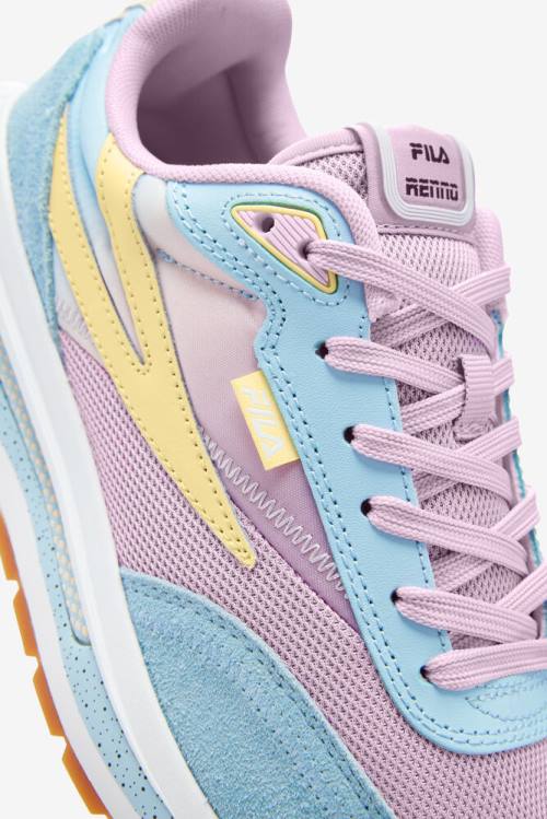 Blue / Purple / Coral Women's Fila Renno Sneakers | Fila031TU