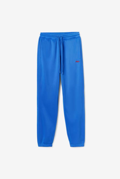 Blue / Red Men\'s Fila Colombia Track Pants | Fila741HQ