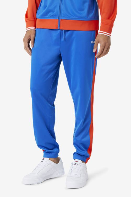 Blue / Red Men's Fila Cuba Pants | Fila387ES