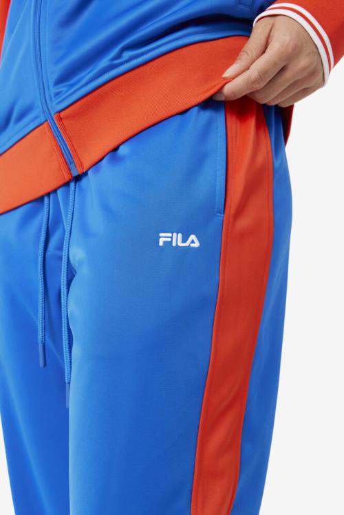 Blue / Red Men's Fila Cuba Pants | Fila387ES