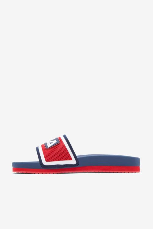 Blue / Red / White Men's Fila Lunar Slides | Fila862DR