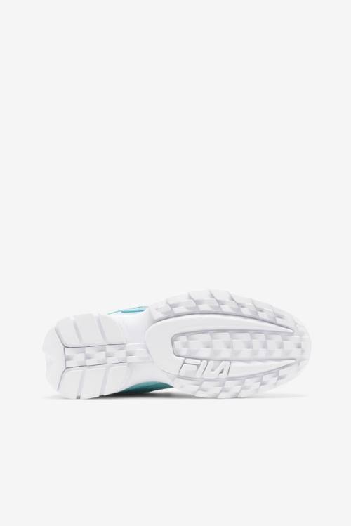 Blue / Turquoise / White Women's Fila Disruptor 2 Premium Sneakers | Fila872HK