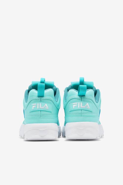 Blue / Turquoise / White Women's Fila Disruptor 2 Premium Sneakers | Fila872HK