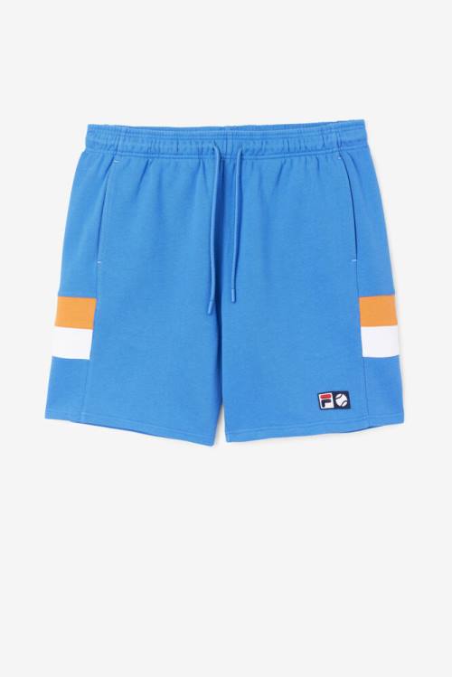 Blue / White / Coral Rose Men\'s Fila Langlen Shorts | Fila612GW