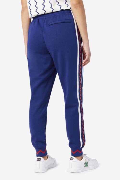 Blue / White Men's Fila X Rb Babar Evertt Jogger Pants | Fila648DL