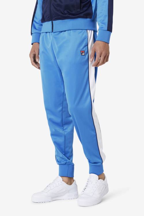 Blue / White / Navy Men's Fila Elijah Track Pants | Fila480JV