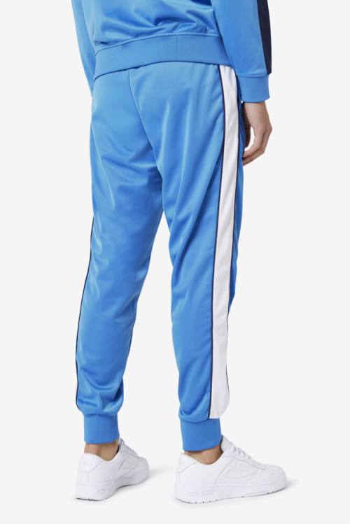 Blue / White / Navy Men's Fila Elijah Track Pants | Fila480JV