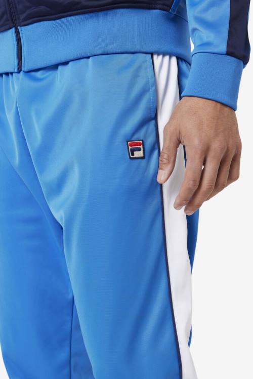 Blue / White / Navy Men's Fila Elijah Track Pants | Fila480JV