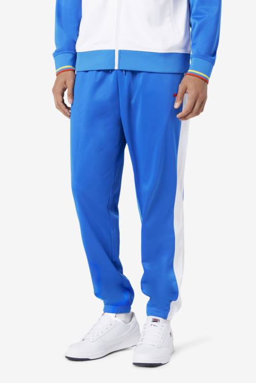 Blue / White / Red Men's Fila Ecuador Track Pants | Fila964QX